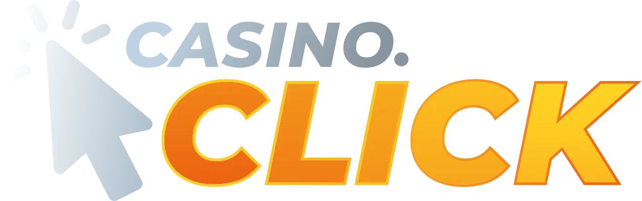 casino click logo with cursor clicking